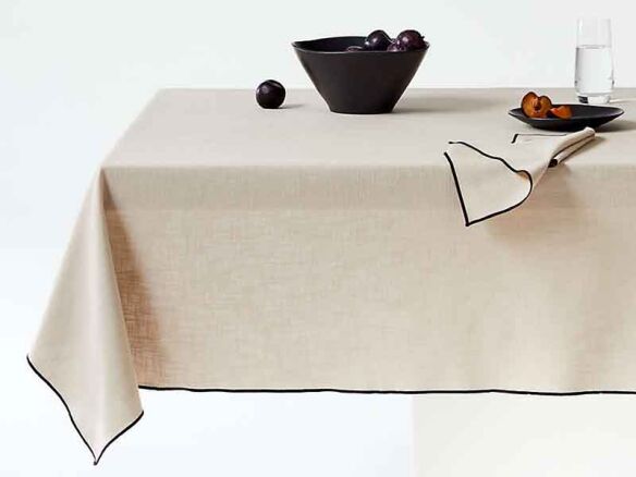 GarmentDyed Textured Linen Tablecloth portrait 10