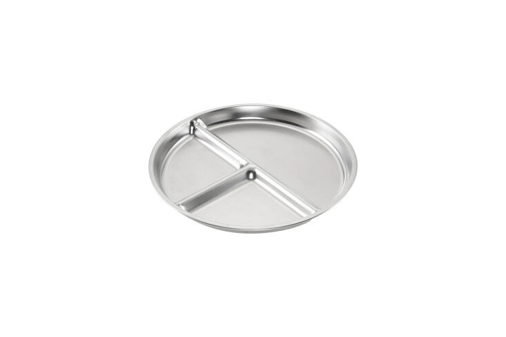 haps nordic kids plate 3 sections stainless steel 0