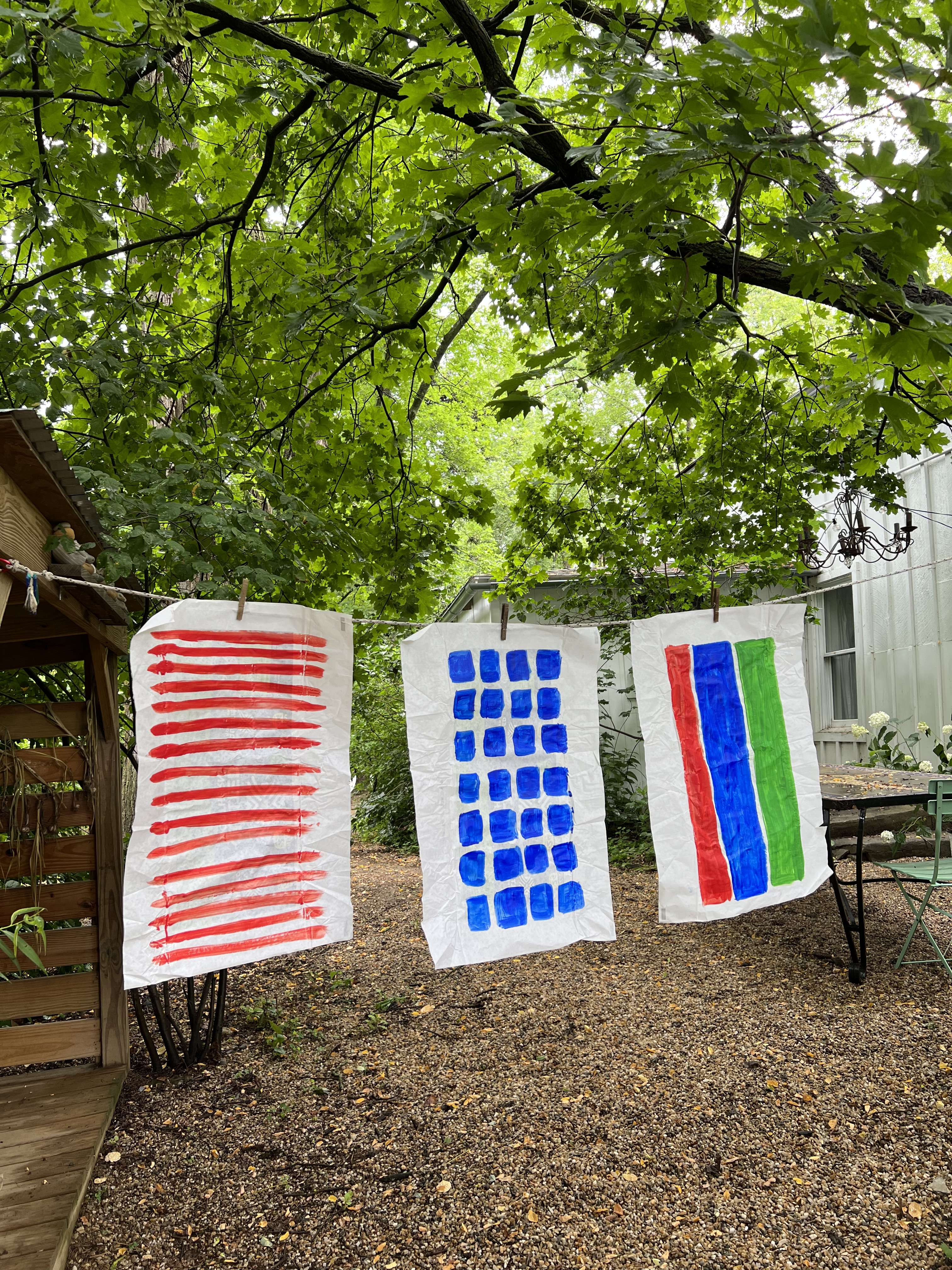 for placemats priscilla used the paper wrappers from six packs of quilted north 15