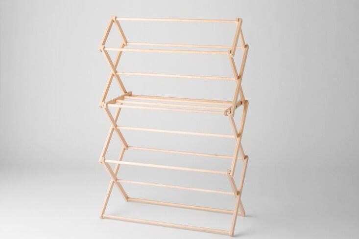 the schoolhouse maple drying rack is $179 at schoolhouse. 16