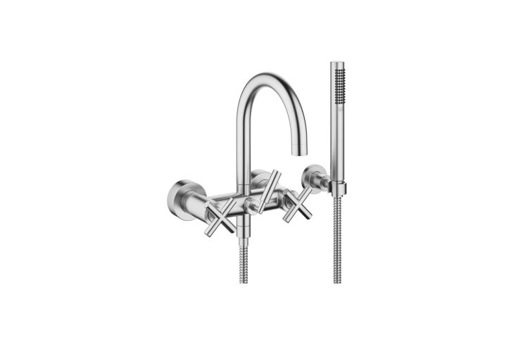 for a similar bath faucet, the dornbracht tara wall mounted tub mixer (\25\1338 22