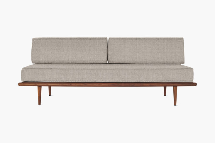 the daybed is a vintage knoll daybed. for something similar, the george nelson  20