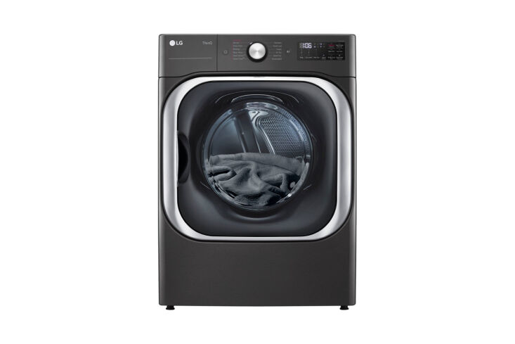 the lg 9 cubic feet stackable smart electric dryer (6492270) can fit both a k 16