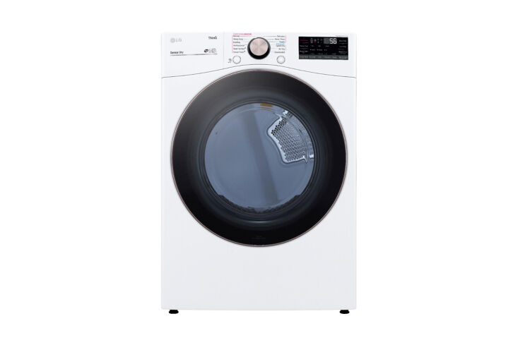 the simple and more affordable lg stackable smart electric dryer with steam (64 15