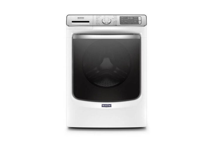 manufactured in ohio by whirlpool, the maytag 27 inch front load smart washer  18