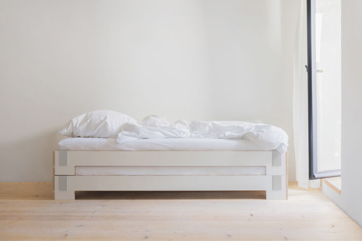 designed by nils holger moormann, the tagedieb stacking bed is made from birch  20