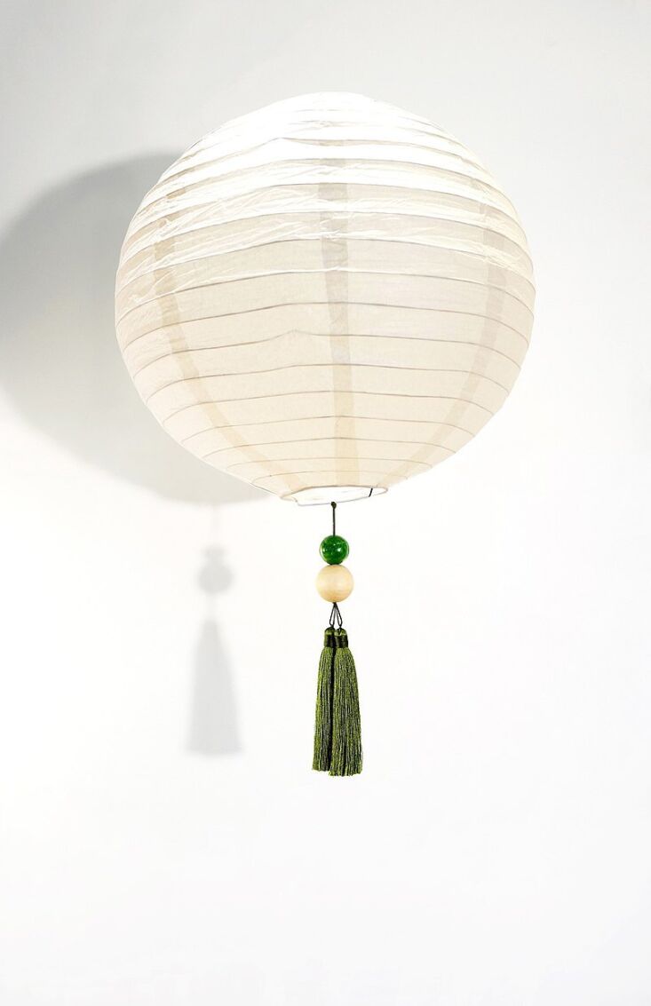 noguchi lantern with beads tassel