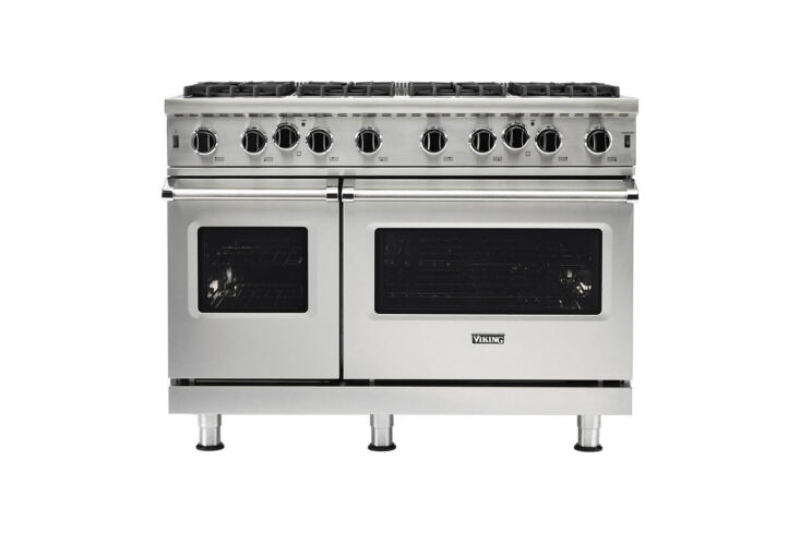 the range is a viking 5 series gas open burner range (6544095) for \$\10,\289 a 27