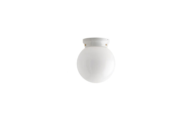 the white porcelain ceiling light with glass shade is €99.7\1 at zangra. 25