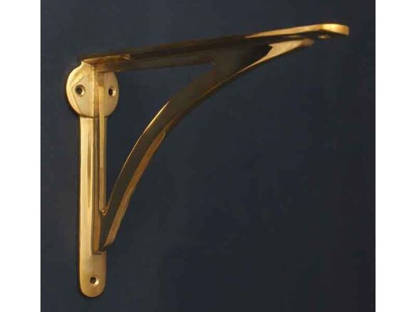 ironbridge polished brass shelf brackets 8