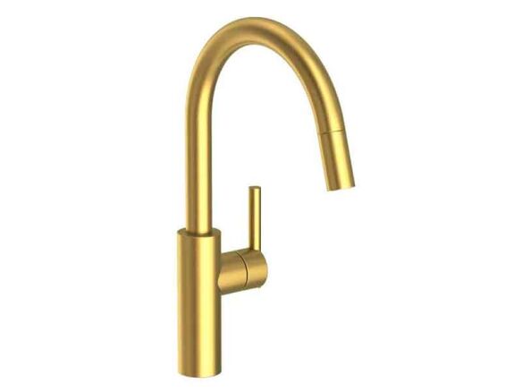 newport brass east linear high arc pullout spray 8