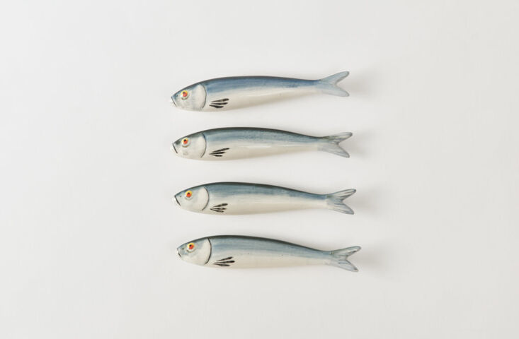 julie is taken by the handmade porcelain sardines from march sf, made by a loca 14