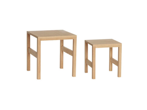 hubsch interior side table set 2 oak   1 584x438