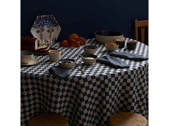 navy check tablecloth 10