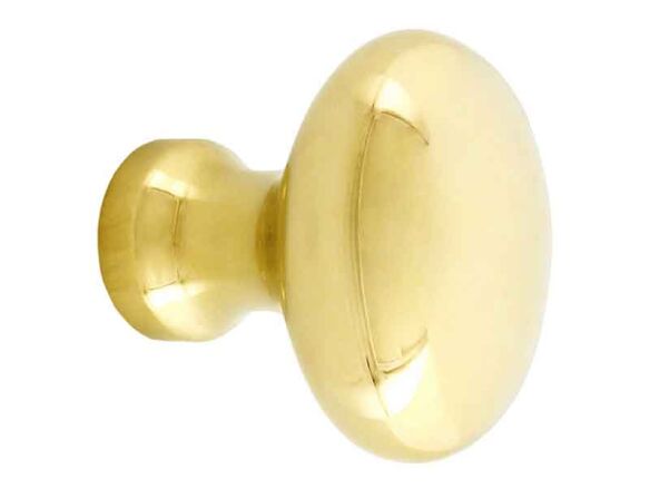 solid brass oval cabinet knob 8