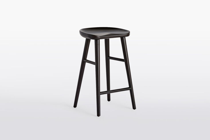 the randle tractor counter stool in black ash is \$5\19 at rejuvenation. 22