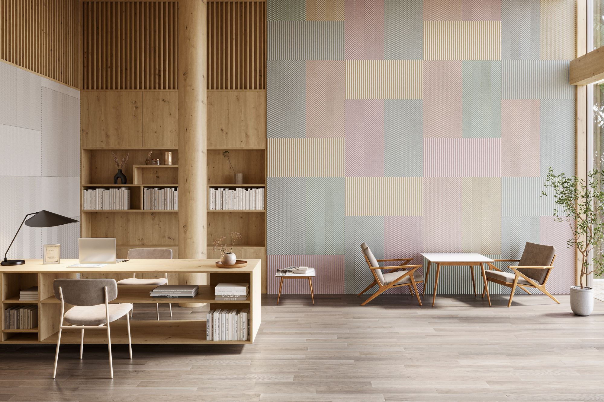 Eco-FriendlyAcousticWallPanelingfromBauxofSweden