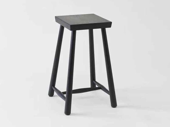 black low rung counter stool 19