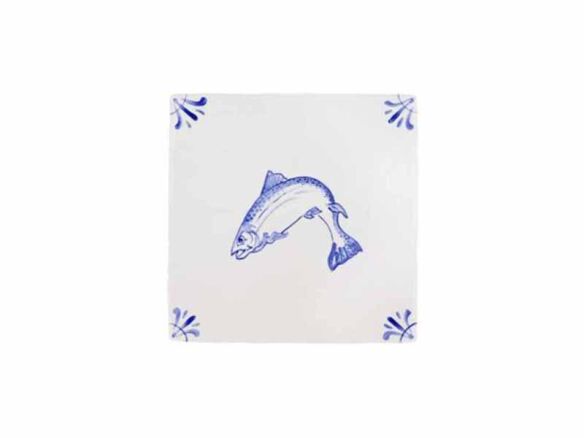 beauly salmon delft tile 8