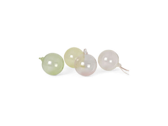 glass baubles – set of 4 8