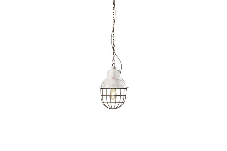 for similar light fixtures to the vintage industrial pendants hanging above the 22
