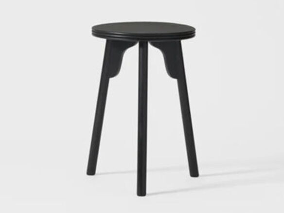 black three leg stool 14