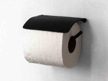 muro kanamono toilet paper roll black   1 376x282