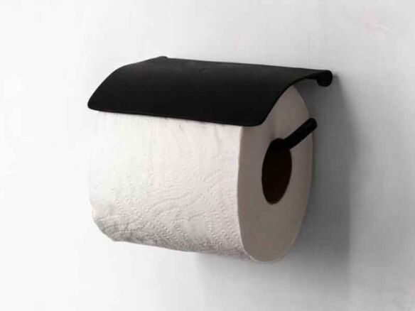 muro kanamono toilet paper roll black   1 584x438