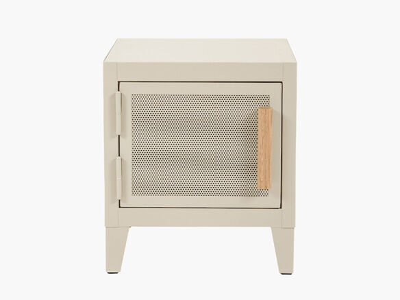 tolix perforated bedside locker ivory 1  