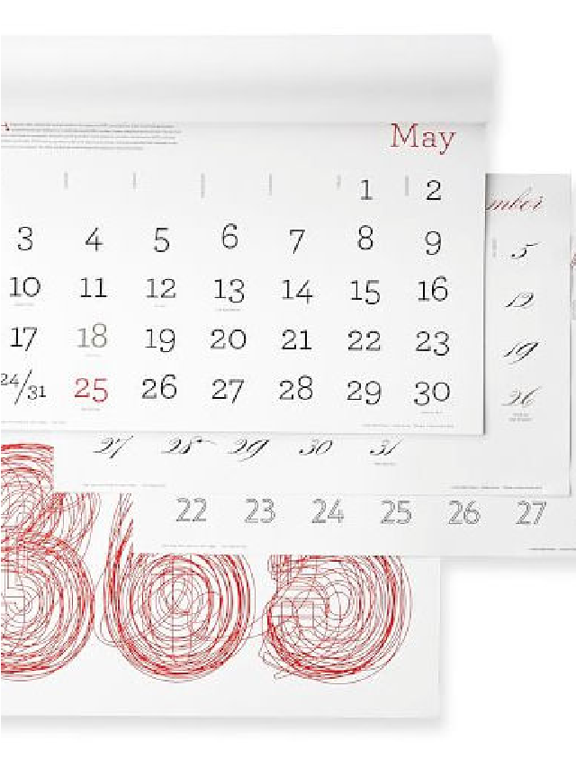Object First Calendar Object Lessons: Calendars with a Design Pedigree - Remodelista Web ...