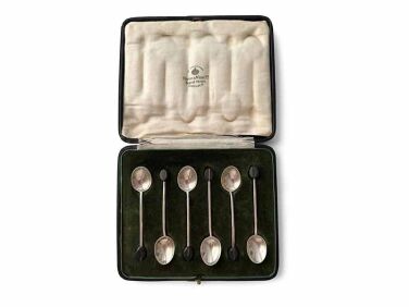 silver plated demitasse spoons bassett hyde julie pick 1  