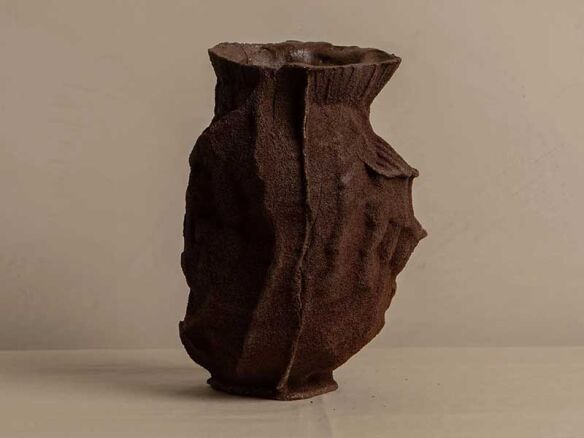 stoneware vase 13 17