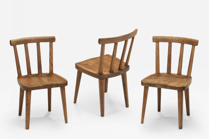 a set of three axel einar hjorth utö dining chairs to compliment the table 20