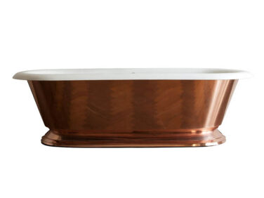 drummonds polished copper tay cast iron bath tub   1 376x282