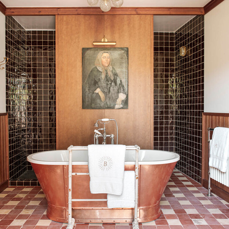 la bionda hotel costa spain bathroom copper 1  