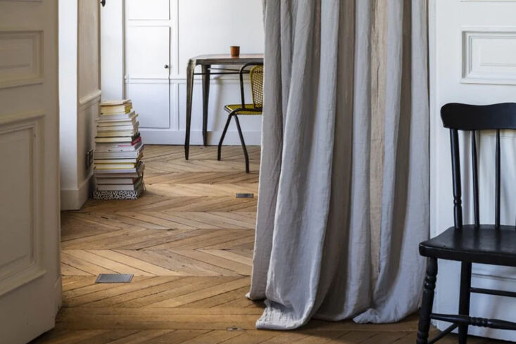 the merci cotton gauze curtains in gris de paris are €75 per panel. 29