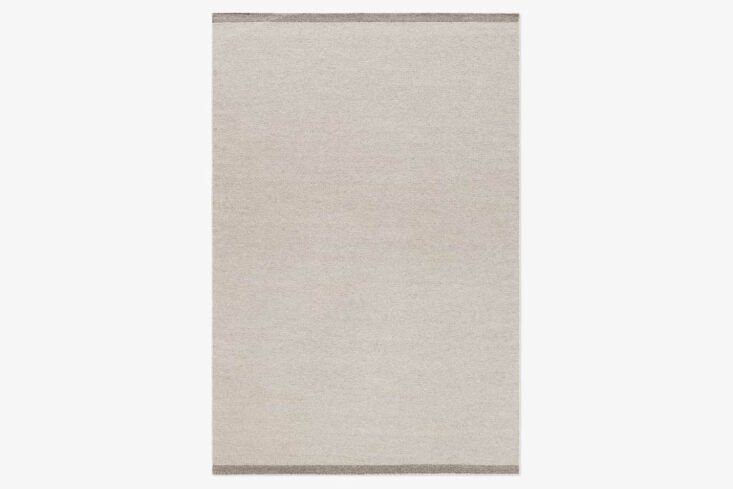 the nordic knots zero rug in warm gray is \$495 for the 5 by 8 foot size. 16