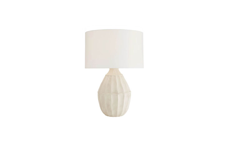 the arteriors tangier table lamp designed by beth webb is \$875 at perigold. 15