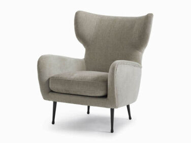 west elm lucia wing chair metal legs   2 376x282