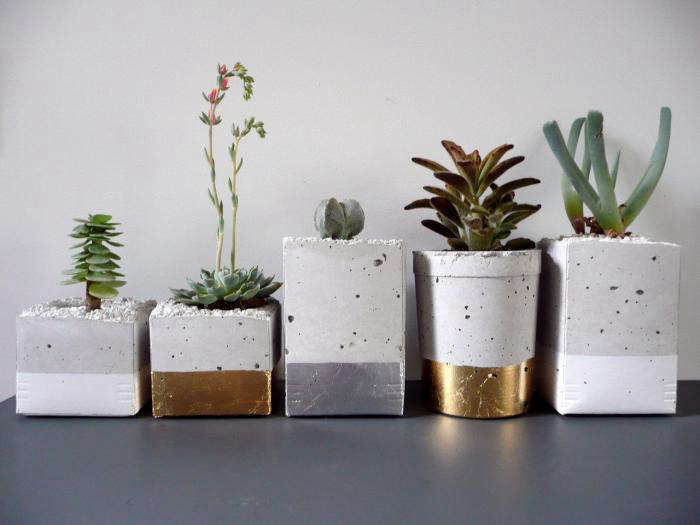 GlamorousGoldandSilverLeafPlanters-Gardenista