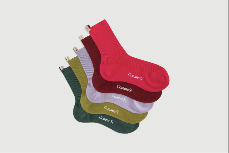 a pick from julie: the agnelli cinque set of socks is made in italy of egyptian 25