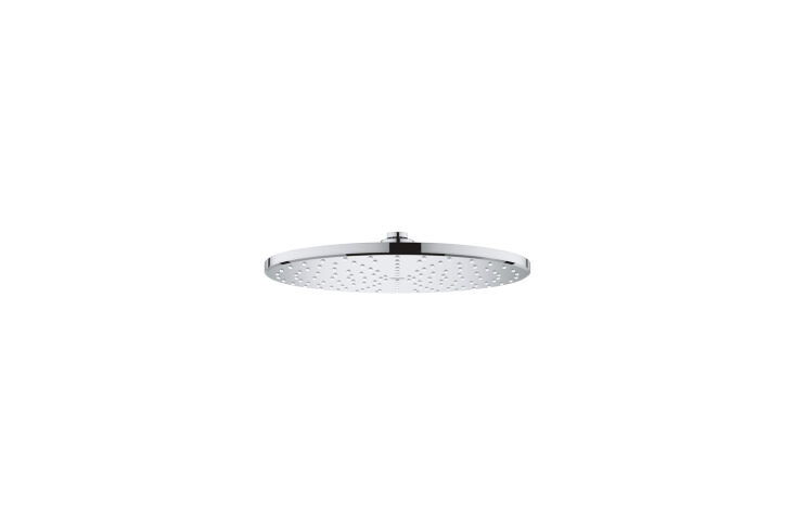 the grohe rainshower mono shower head can be mounted to the ceiling for a nearl 19