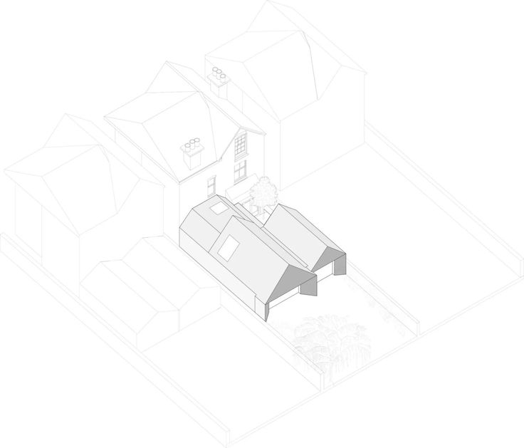 a schematic of the back extension and courtyard. 32