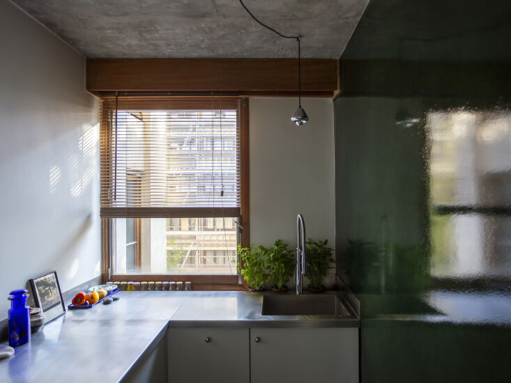 the client requested a functional kitchen within the confines of a small space. 16