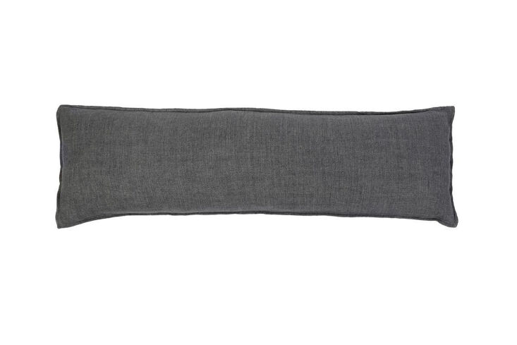 the montauk body pillow insert, shown in charcoal, is \$379 at pom pom at home. 22