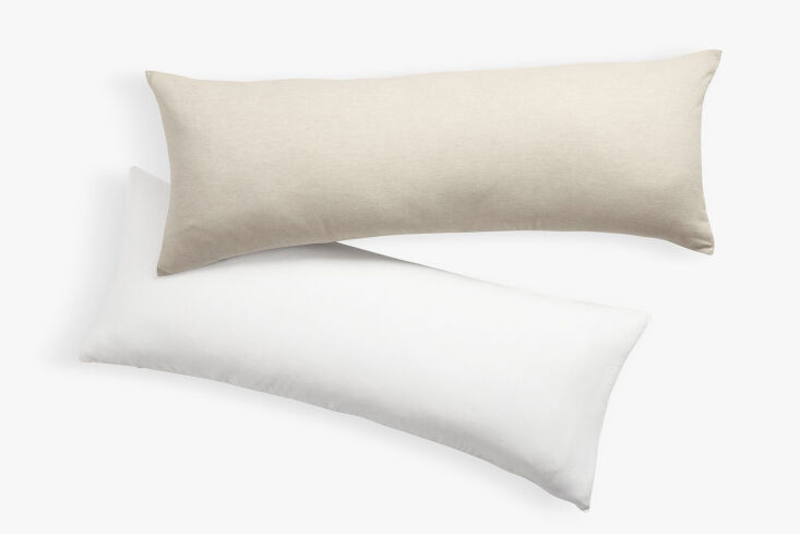 the pb teen linen cotton body pillow cover and insert is available in white or  20