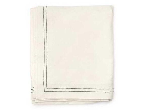 tablecloth white w/dusty green bangladesh 12