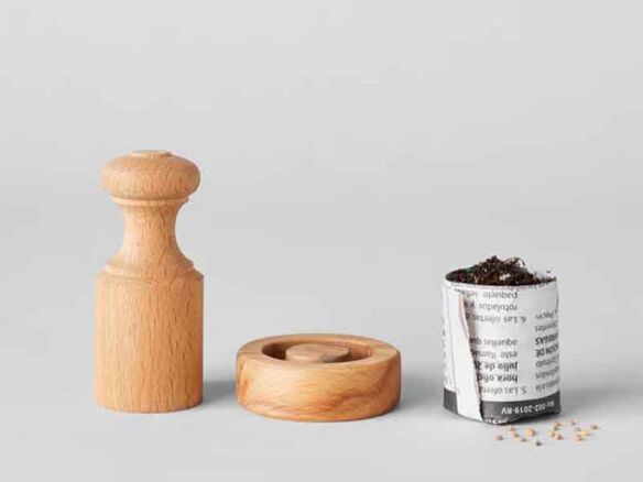 wooden paper pot press 15