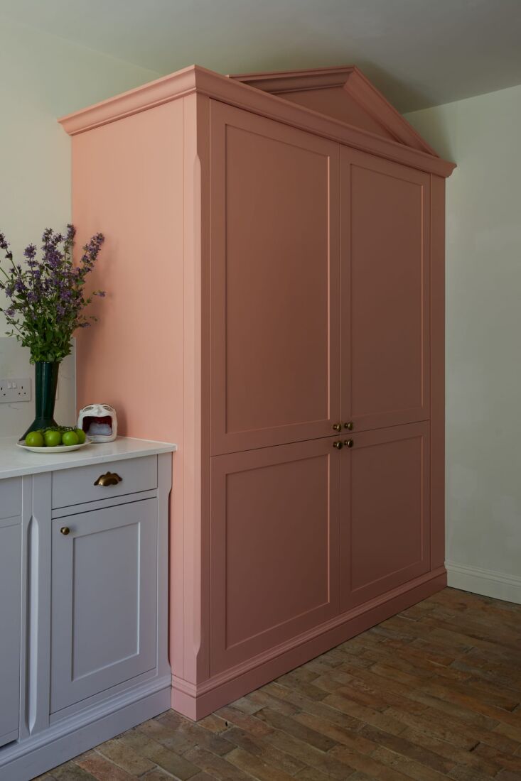 sophie designed a new pantry to go with the existing cabinetry and had it paint 28