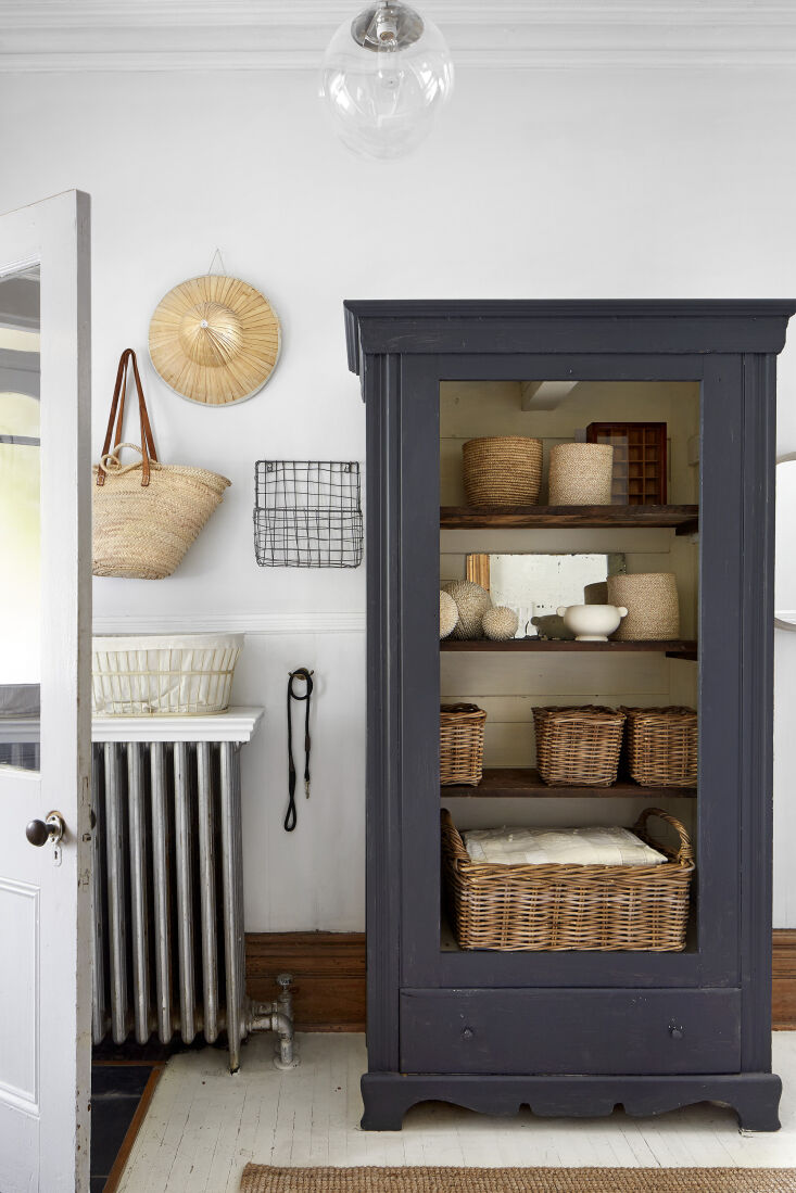 the white trim is chantilly lace, wall above the wainscoting is painted in pure 18